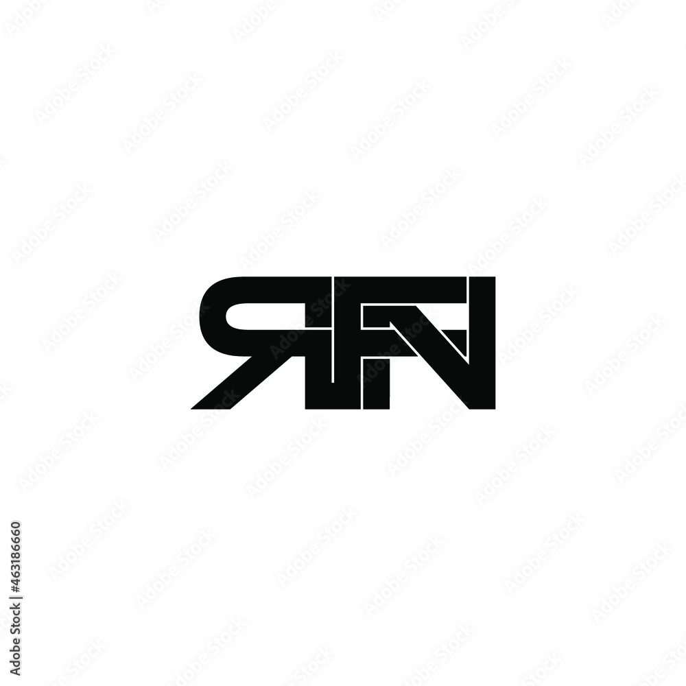 Obraz premium rfn initial letter monogram logo design
