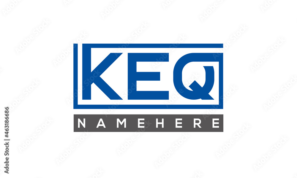KEQ creative three letters logo KEQ creative three letters logo