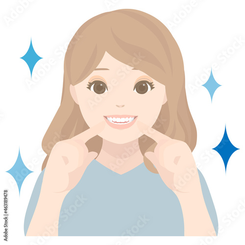 綺麗な歯の女性