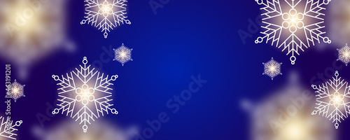 Christmas background with Christmas element on dark navy blue background. Vector illustration for greeting card  banner  poster  presentation background