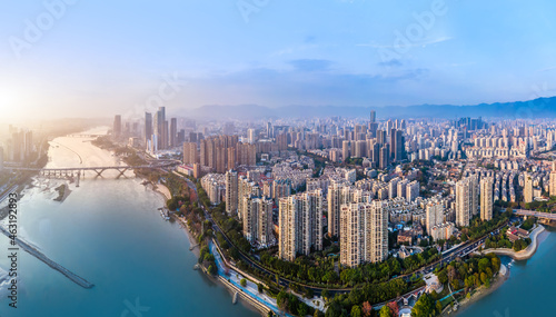 Fototapeta Naklejka Na Ścianę i Meble -  Cityscape of Fuzhou City, Fujian Province, China
