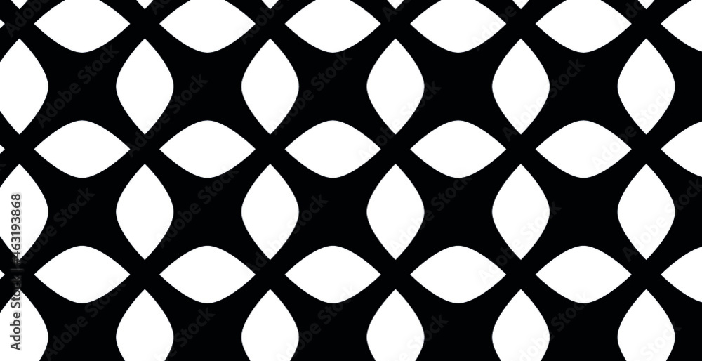 Fototapeta premium Abstract seamless pattern, minimal geometric background, repeating geometric pattern, graphic modern pattern, black and white pattern background