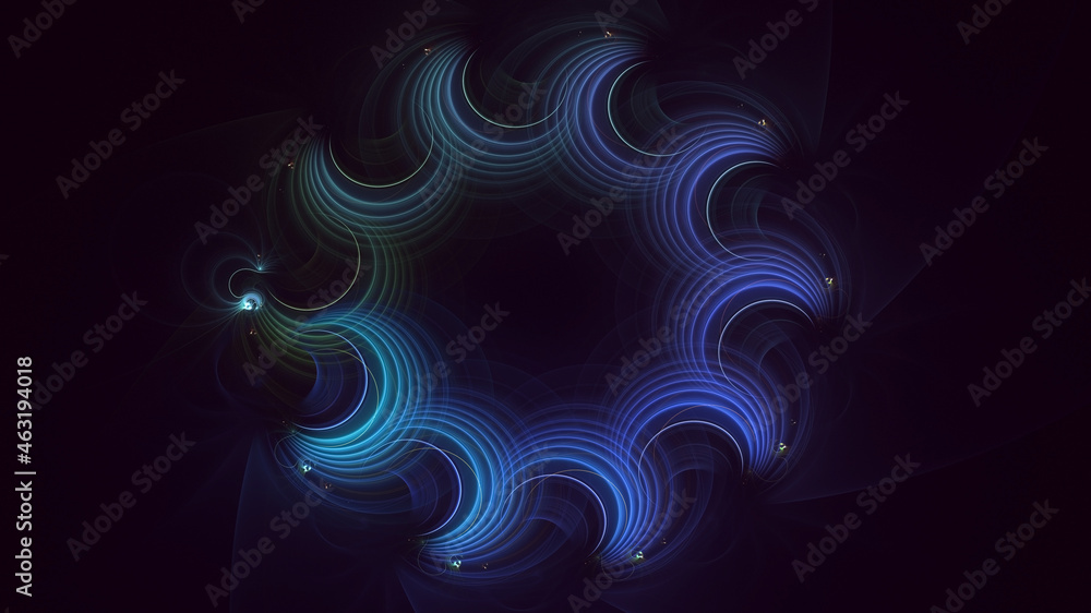 3D rendering abstract round light background 3D rendering abstract round light background