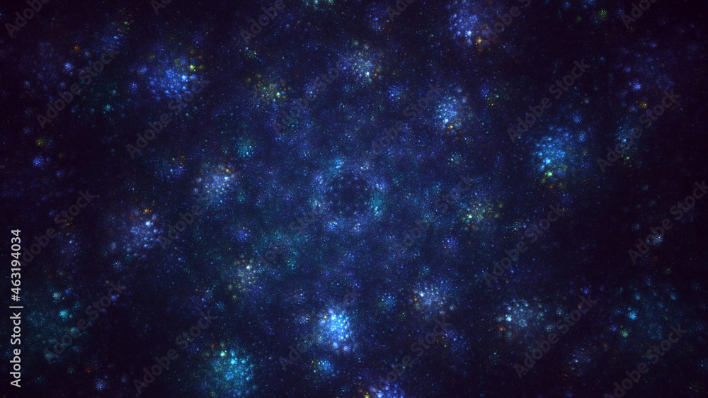 Fototapeta premium 3D rendering abstract colorful fractal light background