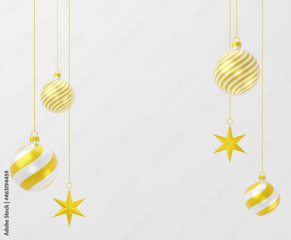 Obraz premium 3d render Christmas Ornament