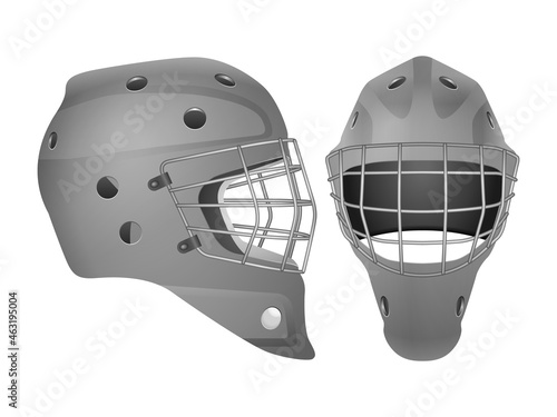Leinwand Poster Hockey goalie mask set
