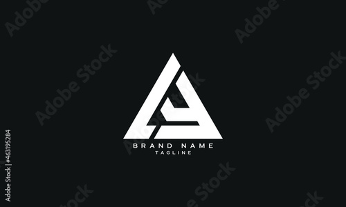 AY, YA, Abstract initial monogram letter alphabet logo design