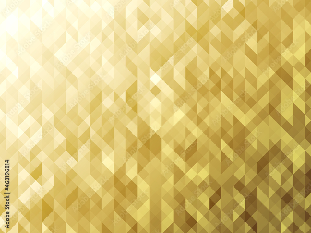 背景 背景素材 ポリゴン 壁紙 イラスト 幾何学 角柱 模様 アブストラクト グラデーション 金色 Stock Illustration Adobe Stock