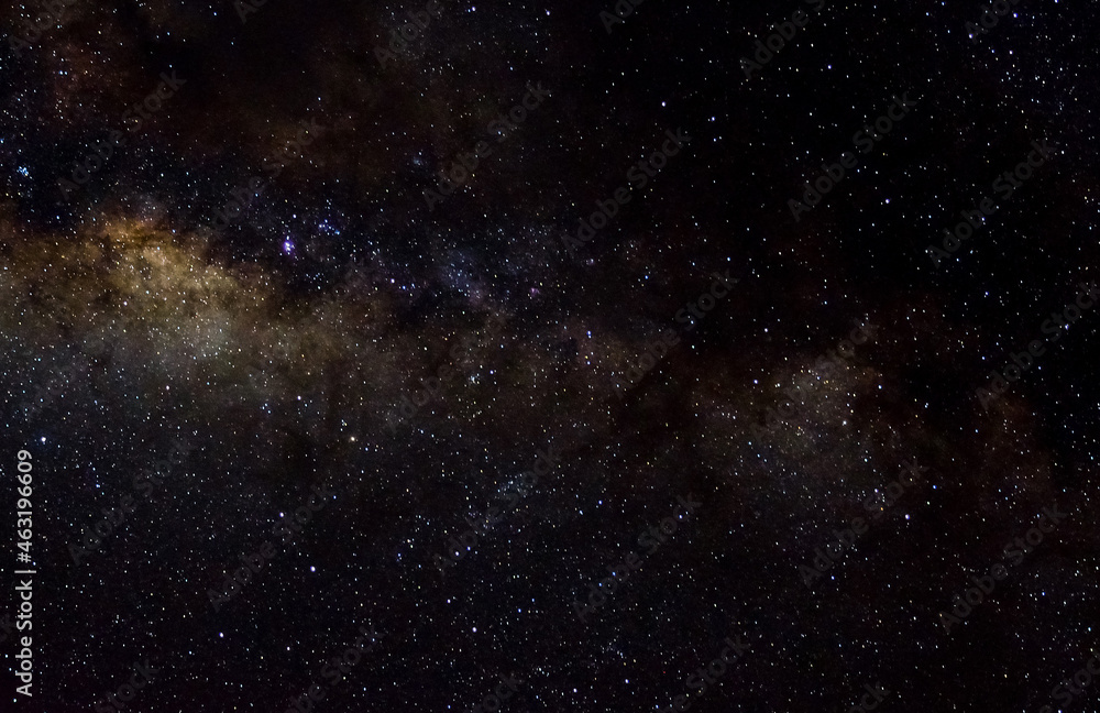 Fototapeta premium Stars and galaxy outer space sky night universe black starry background of shiny starfield