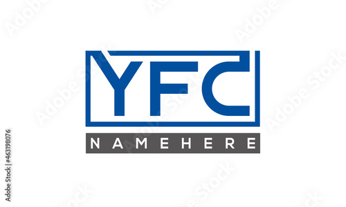 YFC creative three letters logo