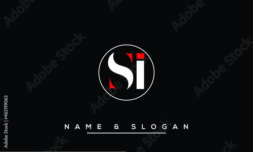 SI,  IS,  S,  I   Abstract Letters Logo Monogram