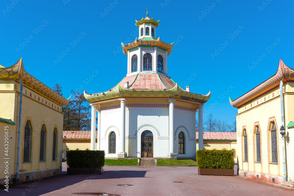 View of the old observatory pavilion in the 
