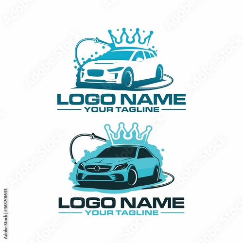 car king wash logo template