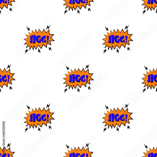 Jigg explosion sound effect pattern seamless background texture repeat wallpaper geometric vector