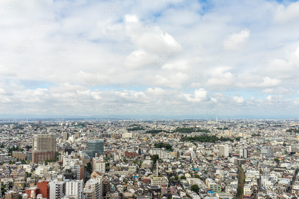 都市の風景　東京世田谷からの眺望