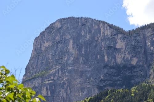 The mountain Gantkofel in Southtyrol with blue sky  photo