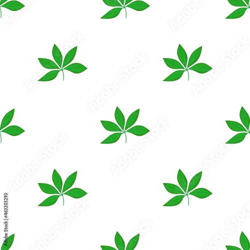 Plant leaf pattern seamless background texture repeat wallpaper geometric vector