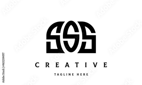 SSS creative three latter logo design	