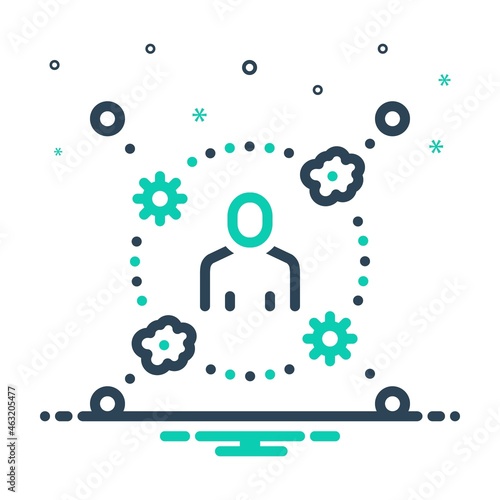 Mix icon for immunology