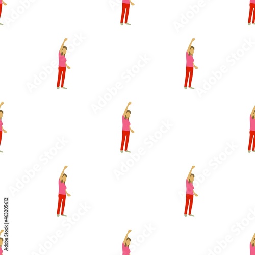 Woman protest on the street pattern seamless background texture repeat wallpaper geometric vector