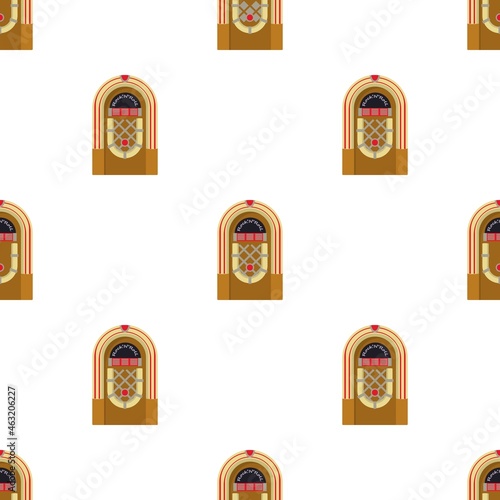 Jukebox pattern seamless background texture repeat wallpaper geometric vector