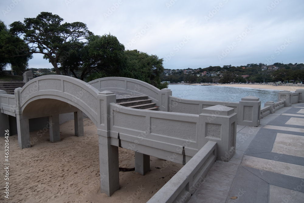 Balmoral Beach early in the morning in winter - Mosman Sydney Balmoral Beach early in the morning in winter - Mosman Sydney
