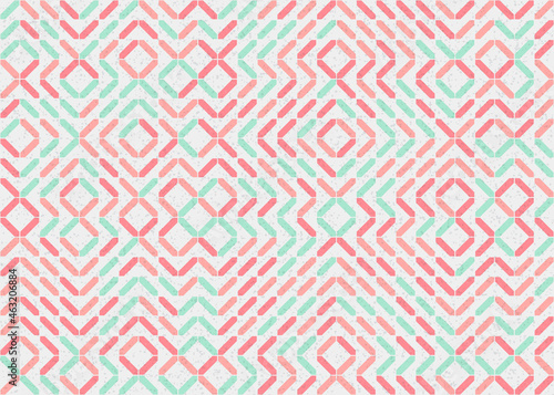 Abstract Geometric Pattern generative computational art illustration