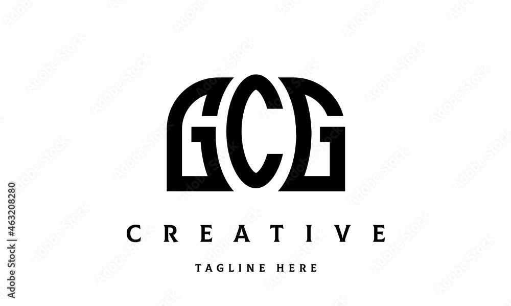 GCG creative three latter logo design GCG creative three latter logo design