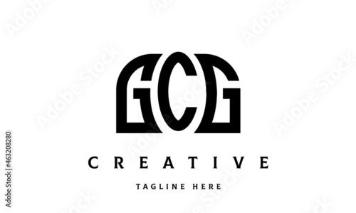 GCG creative three latter logo design	