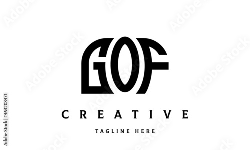 Fotografie GOF creative three latter logo design