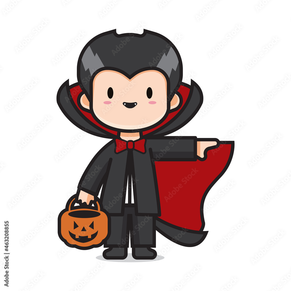 cute halloween costume vampire vector cute halloween costume vampire vector