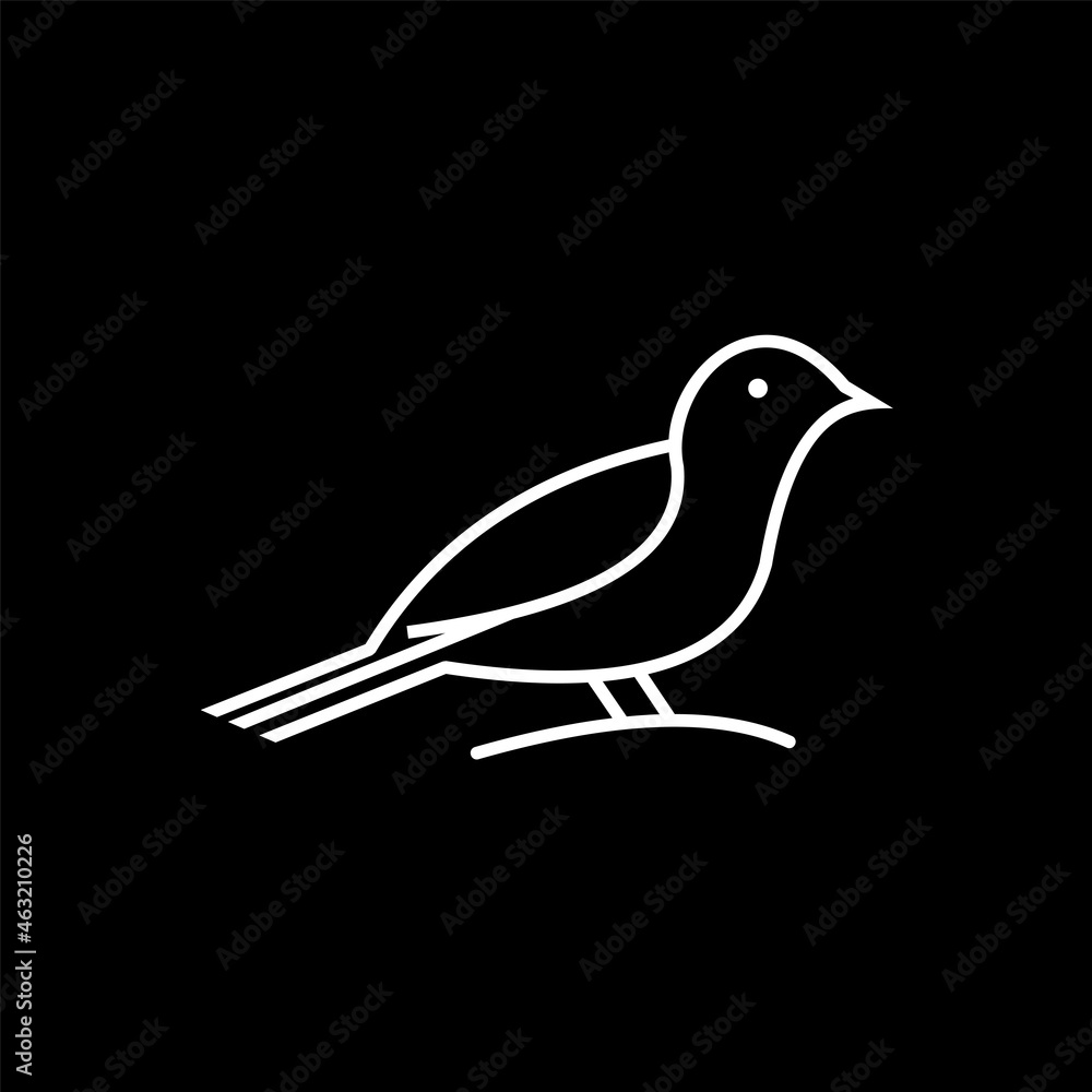 bird logo design vector image , bird line logo design Vector Image bird logo design vector image , bird line logo design Vector Image