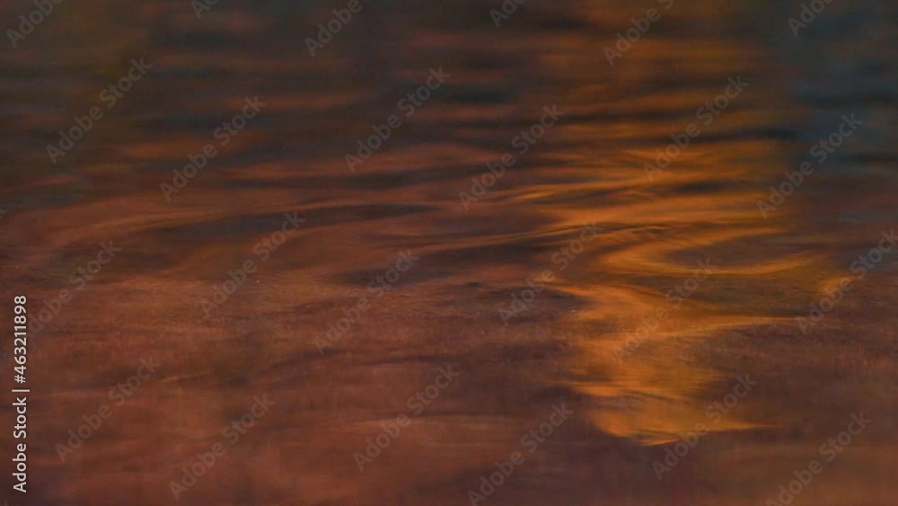 Autumn colors in the water. Raindrops fall into the water. Soft focus for the background Autumn colors in the water. Raindrops fall into the water. Soft focus for the background