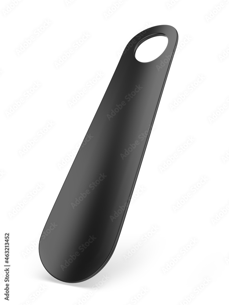 Blank Plastic Shoe Horn mockup template, 3d render illustration. Blank Plastic Shoe Horn mockup template, 3d render illustration.