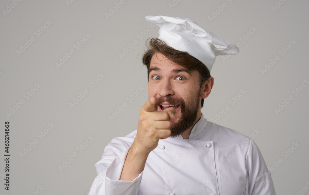 Man restaurant service Professional light background Man restaurant service Professional light background