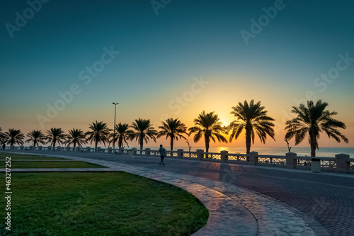 Wonderful Morning view in Al khobar park, Saudi Arabia.