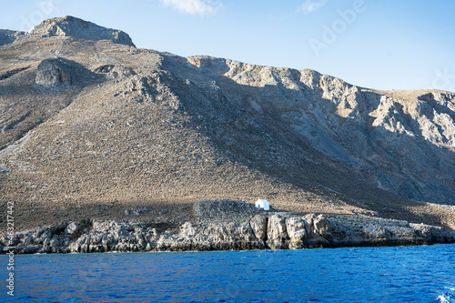 Südküste Kretas bei Sfakia, mit Kapelle Aghios Strauvros, Kreta, Griechenland photo