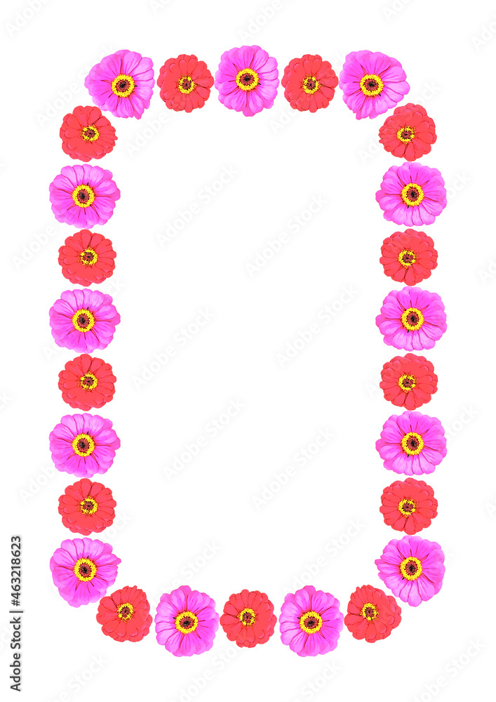 Summer bright frames of floral motifs - gerbera flowers. Cover for a book or notepad, postcard. The A4 format is vertical. Illustration on a white background Summer bright frames of floral motifs - gerbera flowers. Cover for a book or notepad, postcard. The A4 format is vertical. Illustration on a white background