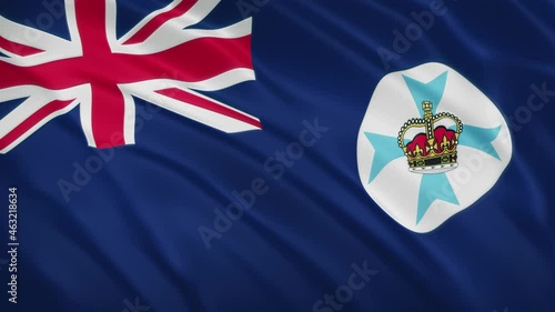 Queensland - Waving Flag Video Background