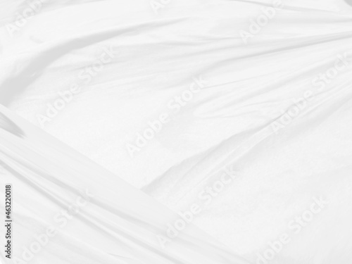fashion textile white Clean woven beautiful soft fabric abstract smooth curve shape decorative background © Topfotolia