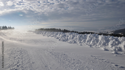 landscape with snow, Europe, Poland © Slawek M