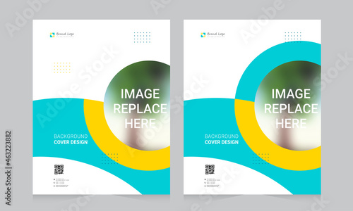 Cover design for annual report and business catalog, magazine, flyer or booklet. Brochure template layout. A4 cover vector EPS-10