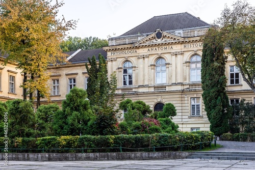 Lviv, Ukraine - October, 2021: Danylo Halytsky Lviv National Medical University. Autumn time.