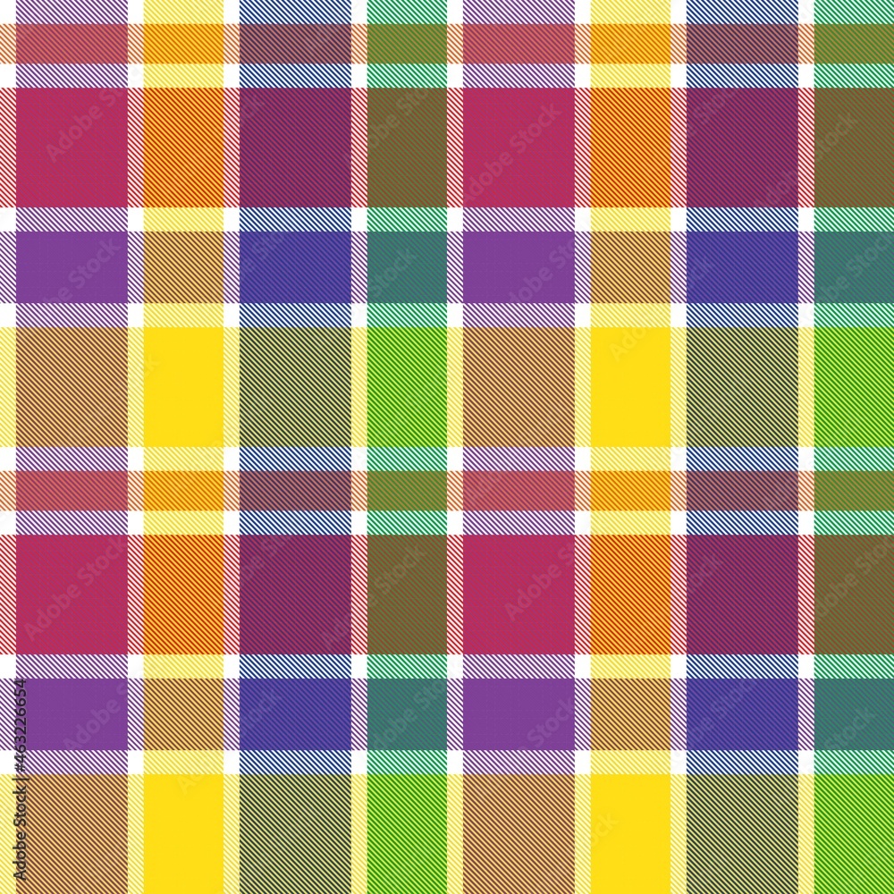 Rainbow Plaid Tartan Checkered Seamless Pattern Rainbow Plaid Tartan Checkered Seamless Pattern