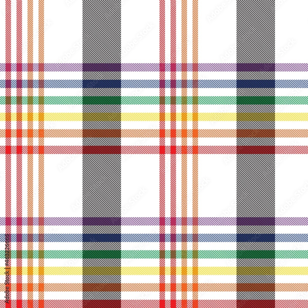 Rainbow Plaid Tartan Checkered Seamless Pattern Rainbow Plaid Tartan Checkered Seamless Pattern