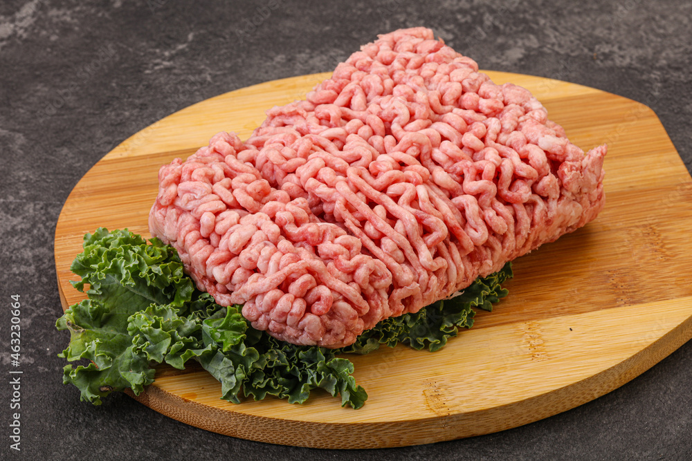 Raw pork minced meat for cooking Raw pork minced meat for cooking