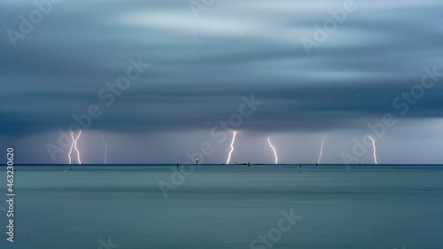 Orage en mer