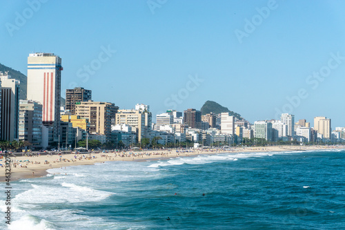 Known for its half-moon-shaped beaches, Copacabana is one of Rio's most lively areas. The sandy beaches and mosaic-tiled promenade attract locals and tourists to enjoy a variety of 24-hour activities.