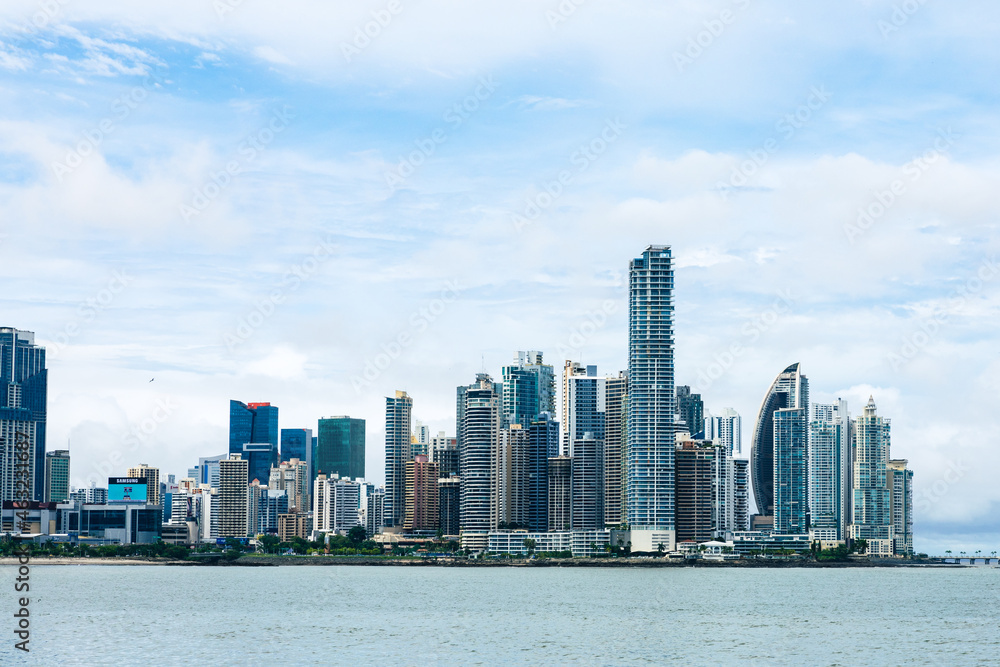 Fototapeta premium Panama City. Panoramic view of City Skyline, Panama. Central America.