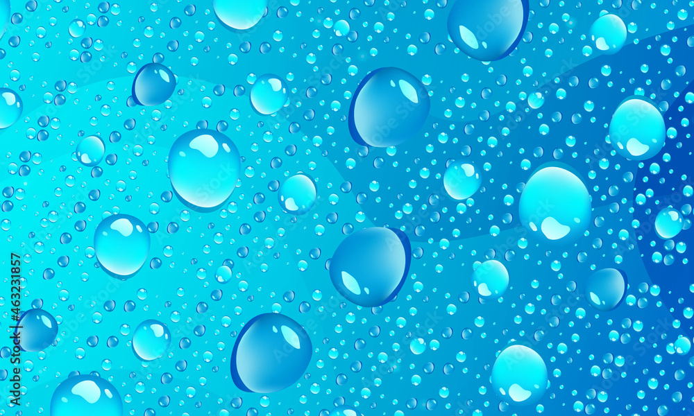 Bubbles creative water drop free vector design